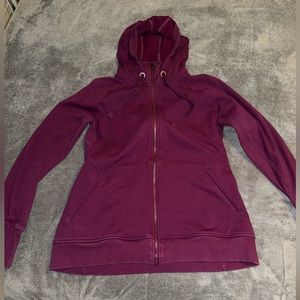Athleta Truimph Hoodie Velvet Plum Women’s Size XLT